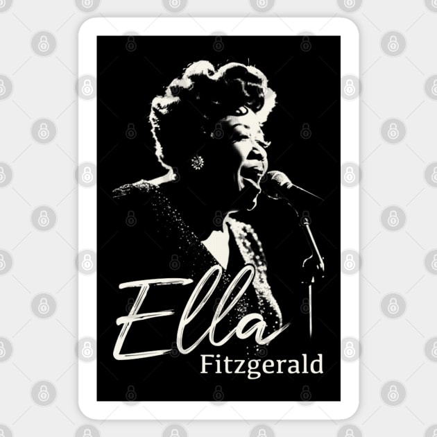 Ella Fitzgerald silhouette Sticker by BAJAJU